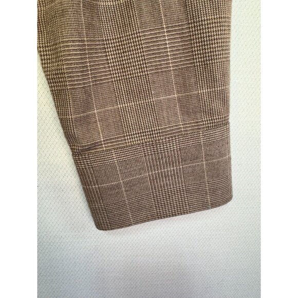 Jos. A. Bank Reserve Mens Tailored Fit Plaid Button-Down Shirt L Brown - Picture 7 of 10